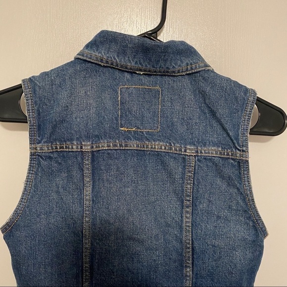 MOSSIMO DENIM VEST SIZE WOMEN'S SMALL PETITE - Picture 4 of 5